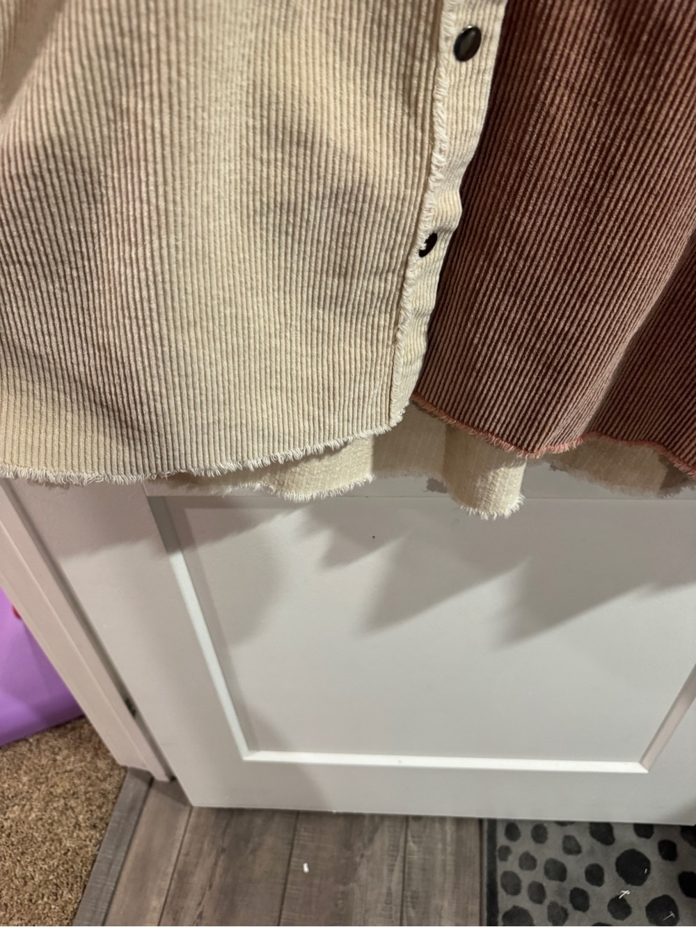 Chic Soul Two-Tone Corduroy Shacket - Picture 4 of 7